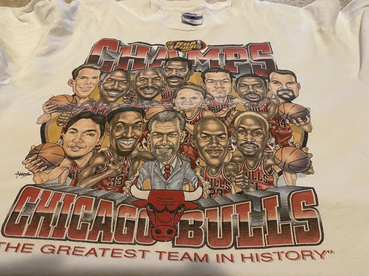 The Greatest Team Ever 1996 Nba Champions Chicago Bulls T-Shirt -  Kingteeshop