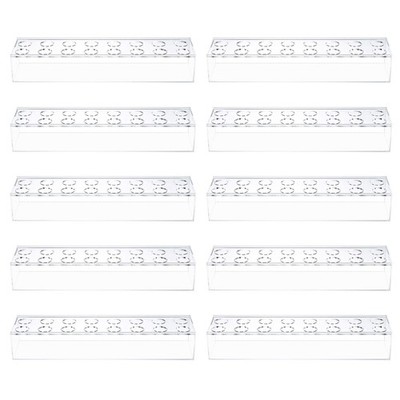 10 Pcs für Acrylic Flower Vase 16 Inch Rectangular Floral Centerpiece