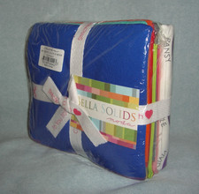 Moda Fabric Bella Solids MY FAVORITE COLOR IS MODA FQS9900 KIT 12 Solids 1 Print