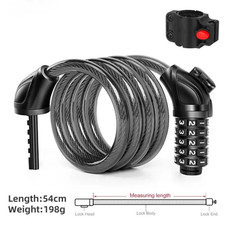 BIKE LOCK HEAVY DUTY STRONG FOR CYCLE MOTORCYCLE MOTORBIKE COMBINATION SECURITY.