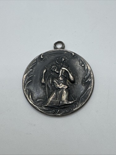 Vintage Creed, sterling St. Christopher pendant