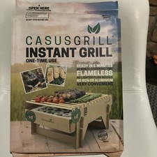 CASUS GRILL Griglia istantanea biodegradabile ed ecologica NUOVO SIGILLATO in fabbrica