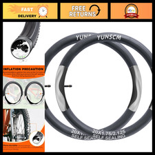 2-Pack 20" Self-Sealing Bike Tubes 20x1.75-2.125 Puncture Resistant AV32mm Valve