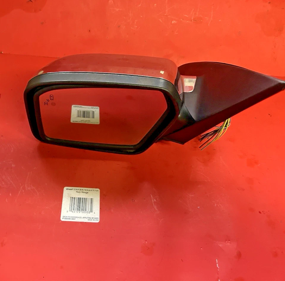 BLIND SPOT ALERT 2010-2012 Lincoln MKZ DRIVER CHROME MIRROR SIDE DOOR LEFT DIM Foto 2 de 4