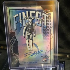 2026 Isaiah Hartenstein Auto Topps Finest #FAU-IH Thunder Refractor