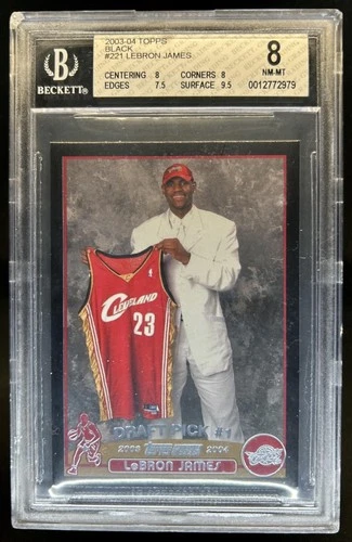2003 Topps Lebron James BGS 8