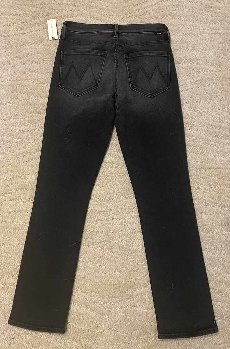 MOTHER woman's dark faded The MR dazzler flood denim jeans, SZ 27