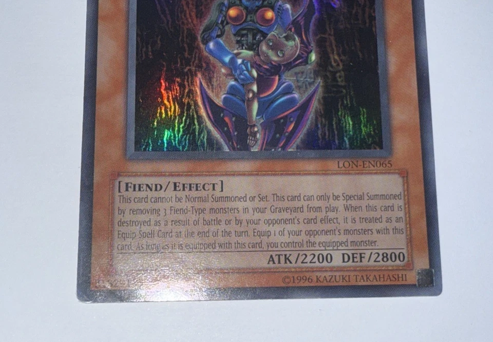 Yugioh Dark Necrofear LON-EN065 Ultra Rare Master Collection Print (MP) - Image 3 of 4