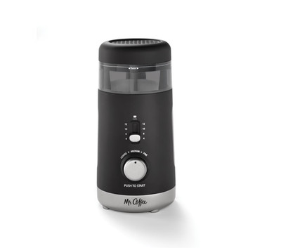 Mr. Coffee Automatic Multi-Grind Coffee Grinder Electric 12-Cup in Black - NEW