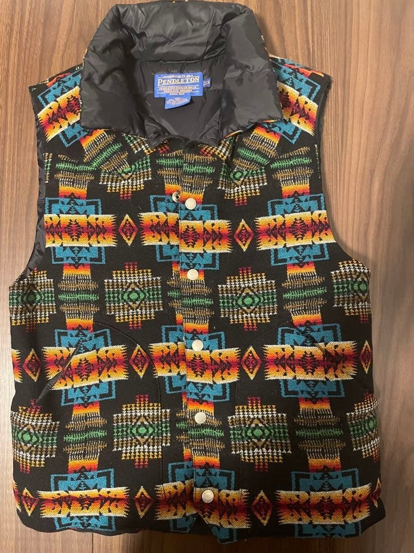 Pendleton Native Pattern Down Vest Southwestern O… - image 1