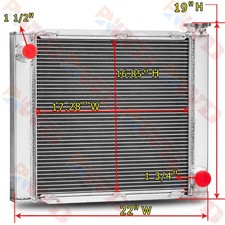 22w X 19h Aluminum 3 Row Radiator For Chevy Gm Sbc Bbc Universal 22w X 19h Aluminum 3 Row Radiator For Chevy Gm Sbc Bbc Universal