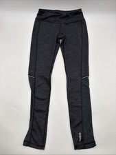 Reebok Leggings Women Dark Gray Logo . 41835
