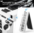 Glarry Foldable 88 Key Full Size Semi-Weighted Keyboards Digital Home Piano — photo 5