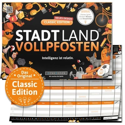 DENKRIESEN - Stadt Land VOLLPFOSTEN - Classic Edition Modernes Stadt Land Fluss