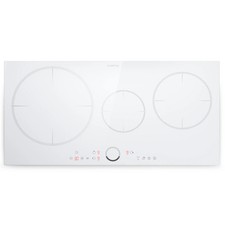 DELICATESSA 80CM 3 RING INDUCTION HOB WHITE