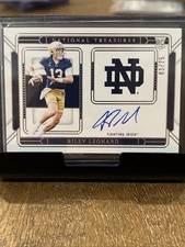 2025 National Treasures Collegiate - Riley Leonard / Team Logo Signatures - #/75
