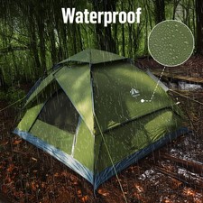 Night Cat Tent Instant Pop Up Automatic Camping Hiking Rainproof Double Door