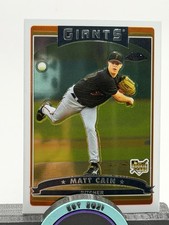 2006 Topps Chrome - Matt Cain #304 Rookie Card RC San Francisco Giants. rookie card picture