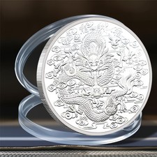 Drachen Gedenkmünze Mythos Edition Silver Dragon Challenge Coin Sammler