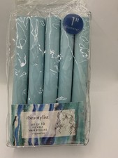 the beautylist Flexible Foam Bendy Rollers 1 in Barrel, Set of 10, Blue