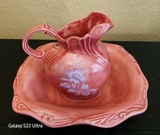 VTG 80 s Arnels Porcelain Pottery Pitcher & W...