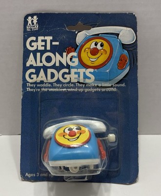 Tomy Get Along Gadgets Vintage Wind Up Toy Phone 1980 - New