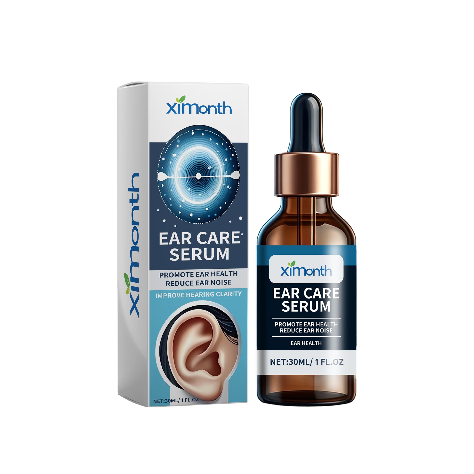 Ear Cleaning Drops Natural Ear Wax Remover Gentle Ear Care Solution 30ml