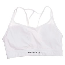 Alphalete, Sport-BH, Größe: S, Weiß, Elasthan/Polyester, Einfarbig, Damen #LYO