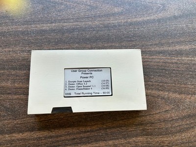 APPLE USER GROUP  Vtg VHS User Group Connection Presents Power PC Factory Sealed