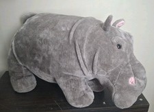 Melissa  Doug Giant Hippopotamus - Lifelike Stuffed Animal over 2 feet long 