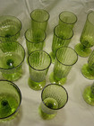 Lenox Casual Green  Glasses Set of 16  Mid century 1965 Lime Green! — photo 7