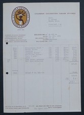 Rechnung ZÜRICH 1954 WEBER & Cie Tabak Zigarre Webstar illustrierte...