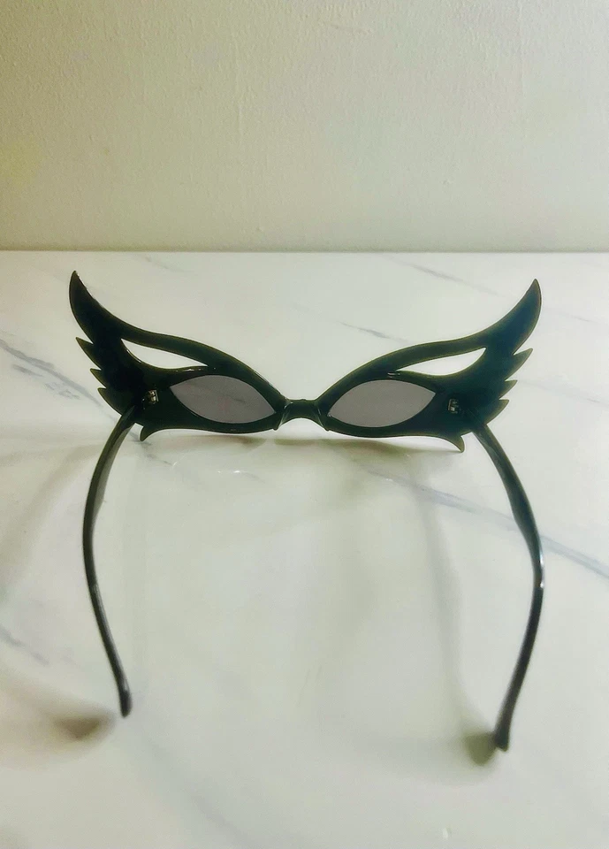 Mardi Gras Exotic Wings Party Sunglasses Green / Purple Glasses #PG 9006 - Image 2 of 4