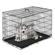 PayLessHere Large Dog Crate Kennel for Medium Large Dogs 24 inches Metal Dog Cag