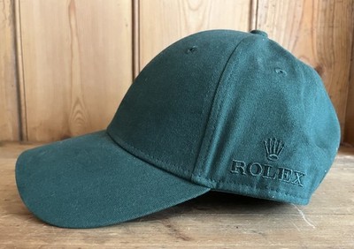 Rolex Green Adjustable Baseball Cap Hat Classic Solid Men's One Size Embroidered