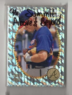 1996 Summit Above and Beyond - ATLANTA BRAVES Team Set