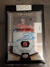 2025-26 Upper Deck Clear Cut Pavel Zacha Trilogy Rookie Premieres Level 1 Auto