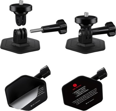 K&F CONCEPT Flexibel Klebende Helmhalterung Kamerahalterung für GoPro Insta360