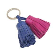 Hermes Carmen Uno Dos Keyring Navy,Purple BF588972