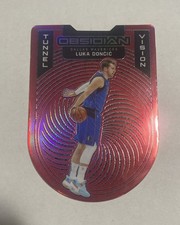Luka Doncic 2020-21 Panini Obsidian Tunnel Vision Electric Etch Red Flood #11