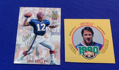 1990 KING B SQUARE DISC PROOF RARE VARIATION  JIM KELLY + AUTOGRAPH AUTO W/COA