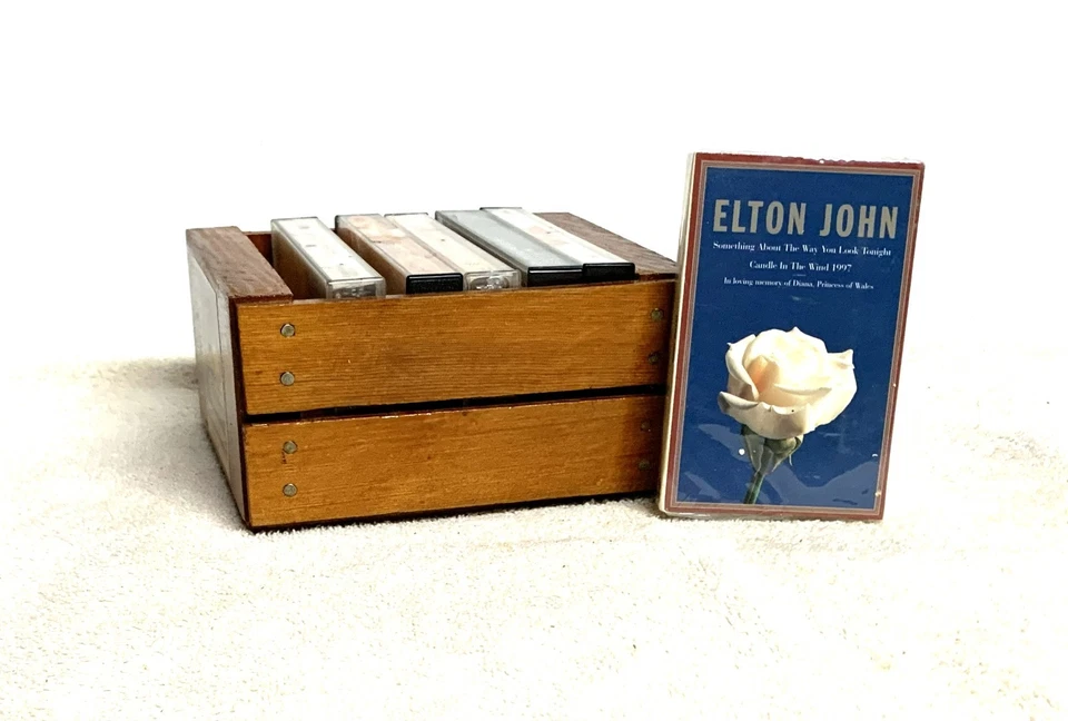 PEACHES RECORDS & TAPES STORAGE CRATE for CASSETTE TAPES or Games - smaller size - Image 2 of 4