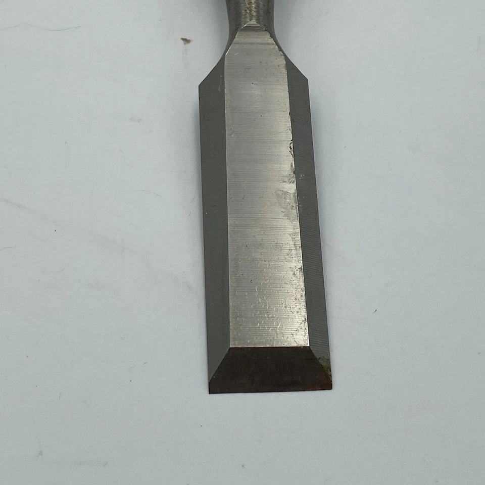 Banco de carpintería borde biselado vintage Stanley profesional cincel de madera 16-616 hecho en EE. UU. Foto 2 de 4