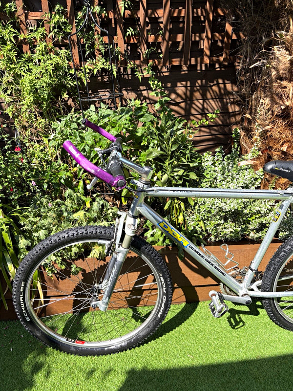 Diamondback Vertex Aluminium Hardtail MTB 26in Large V-Brake Silver 1995