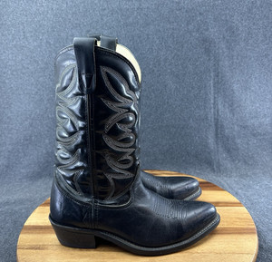 Iron Age Black Western Cowboy Boots Good Condition Made In USA Men main image 3