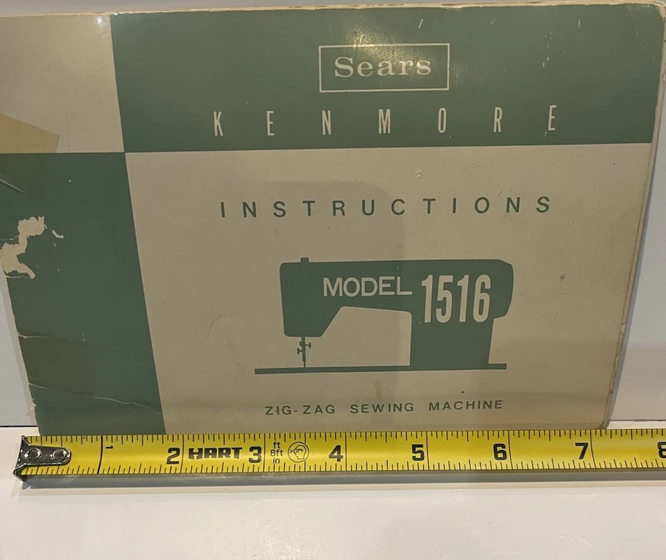 VTG Sears Kenmore Instruction Manual For Model 1516 Zig-Zag Sewing Machine - Image 3 of 4
