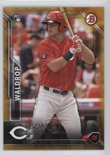 2016 Bowman Rookies Gold 2/50 Kyle Waldrop #139 3q5