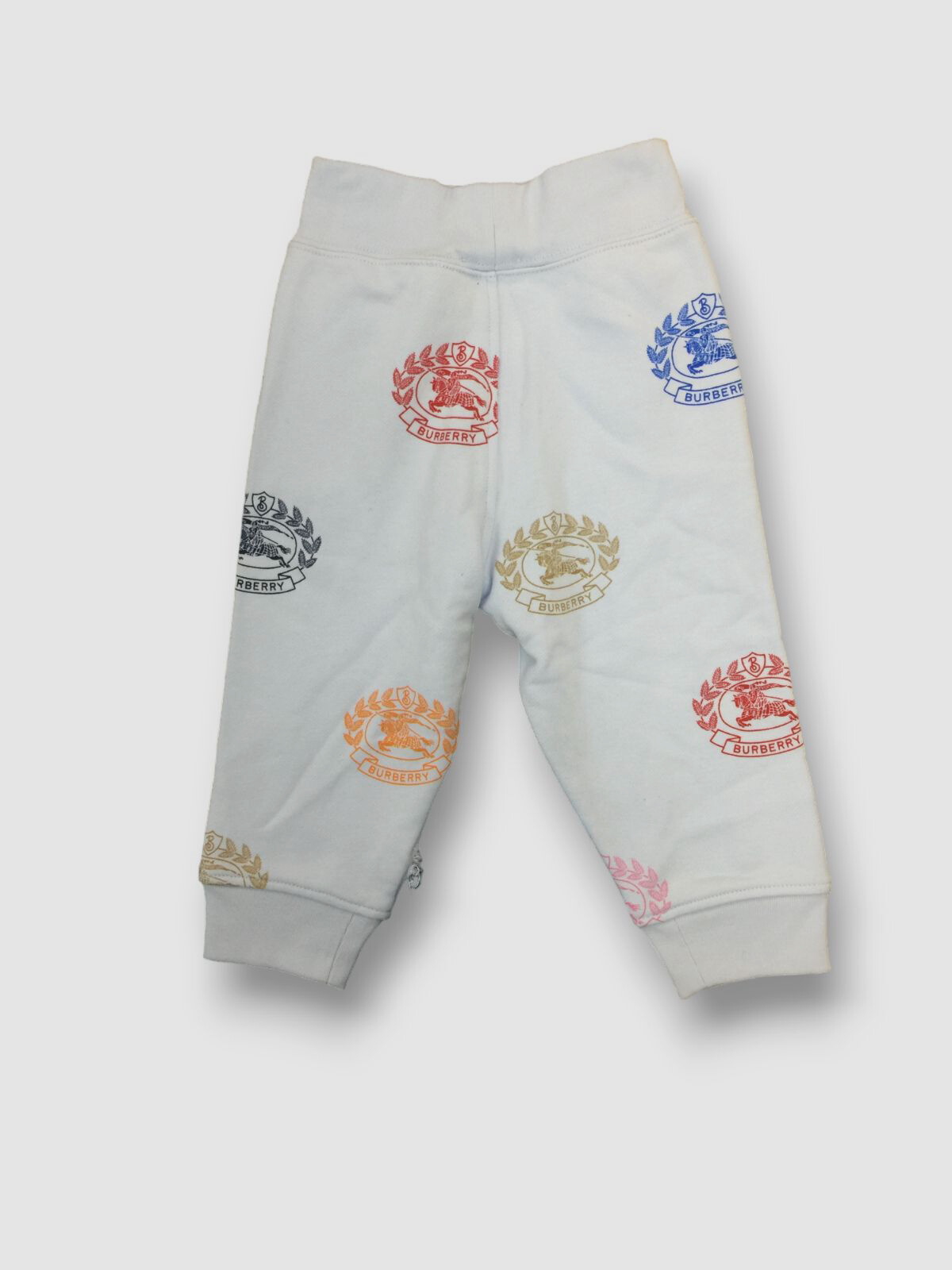 $370 Burberry Baby Boys Blue Sidney Cotton Jersey Jogger Pants Size 18M image 2