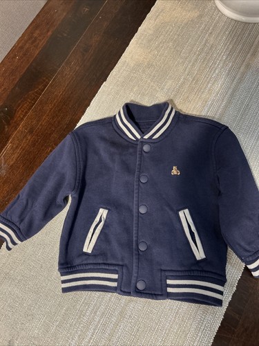 Baby Gap Navy Varsity Jacket 18-24months - Imagen 1 de 4