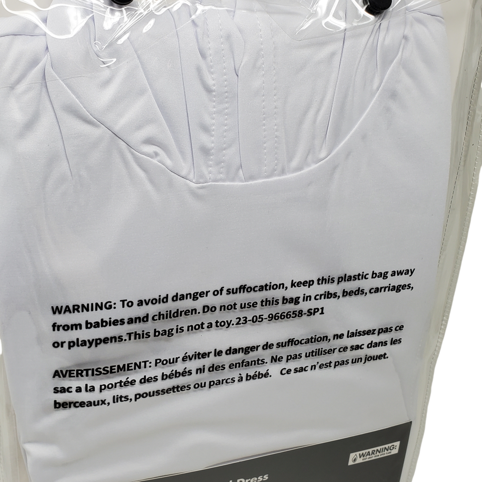 White Long Sleeve Hooded Dress Adult Spirit Halloween Medium eBay